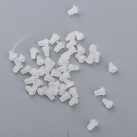 Pack of 50Pcs Rubber Shank Hook Stops Fishing Hook Beads Clutch Stoppers