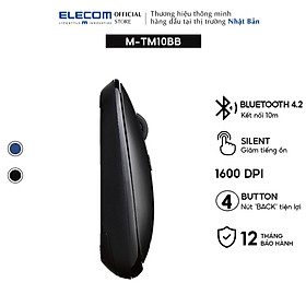 Chuột không dây yên tĩnh BlueLED ELECOM M-TM10BB