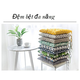 Mua Đệm Vuông Ngồi Bệt  Đệm Lót Ghế Xinh Xắn LIDACO Kích Cỡ 45x45x5cm