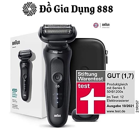 Máy cạo râu braun series 5, máy cạo râu khô và ướt, braun shaver, sạc nhanh, chống nước, made in germany