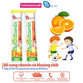 Sủi vitamin tổng hợp Multivitamin Sanolife - bổ sung vitamin và khoáng chất