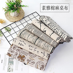 Mua Vải Bố Vải Canvas Trang Trí Làm Rèm Cửa Khăn Bàn Phông Chụp Hình Phụ Kiện Nhà Cửa Hoạ Tiết Hoa Vàng Đồng