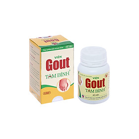 Viên Gout Tâm Bình hỗ trợ giảm triệu chứng đau do gout Chai 60 viên