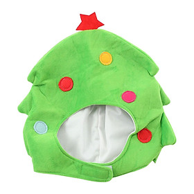 Lovely Christmas Tree Plush Hat Novelty Xmas cap Unisex Soft for Cosplay Costume