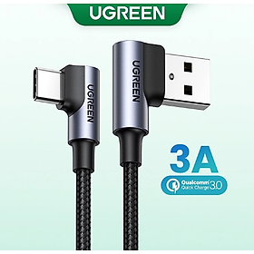 Mua Cáp sạc UGREEN USB C bẻ góc 90 độ hỗ trợ sạc nhanh 20855  20856  20857 70875 hàng chính hãng