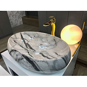 Mua Chậu elip vân mây GRVL6070 nhỏ