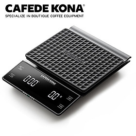 Cân điện tử chuyên dụng cho pha chế cà phê đồ uống có đếm giờ Cafede Kona