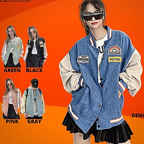 Áo Khoác Bomber Jackets Nam Nữ Kaki Nhung Tâm QC Dày Dặn Form Rộng UNISEX Áo Khoác Đôi Nam Nữ Kaki CẦU VÒNG