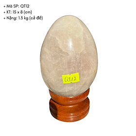  Trứng đá thạch anh tự nhiên NHASAN Năng lượng tích cực cho cuộc sống