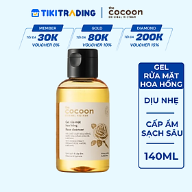 Sữa rửa mặt dạng gel rửa mặt hoa hồng Cocoon 140ml