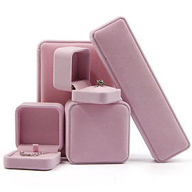 Hộp Đựng Trang Sức - Kiểu Nắp Gập Bọc Nhung Sang Trọng Cao Cấp - Trang Sức Cô Tấm - H4N - Nhiều Màu
