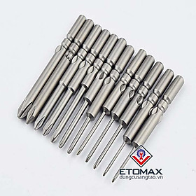 Mua Bộ 10 đầu vặn vít 4 cạnh cao cấp trục 5mm