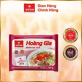 Thùng 18 Bánh Đa Cua HOÀNG GIA VIFON  120g  Gói - Thùng 18 gói