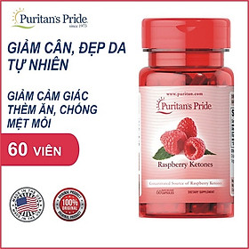 Hỗ trợ giảm cân Mỹ an toàn hiệu quả Puritan S Pride Raspberry Ketones