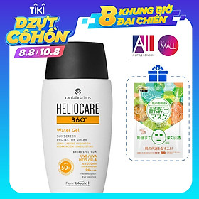 Kem chống nắng chống nước Heliocare 360 water gel 50ml TẶNG mặt nạ