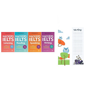 Combo Trọn Bộ 4 Cuốn Hackers IELTS tặng kèm bookmark Sáng Tạo
