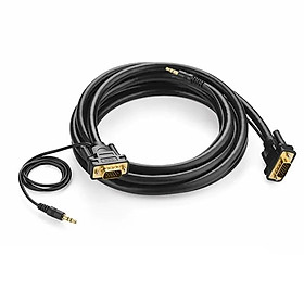 Mua Ugreen UG11643vg102TK 8M màu Đen Cáp tín hiệu VGA hỗ trợ Audio 3.5mm - HÀNG CHÍNH HÃNG