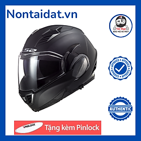 Mũ bảo hiểm fulface lật hàm linh hoạt - LS2 FF900 Valiant đen nhám