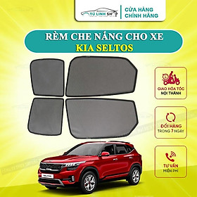 Rèm che nắng nam châm cho xe Kia Seltos, bộ 4 tấm cho 4 cửa, hàng loại 1 cao cấp nhất, vừa khít kính