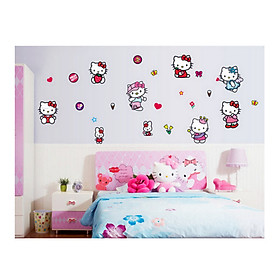 Decal dán tường Hello Kitty 2 - EB30