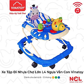 Xe Tập Đi Trẻ Em Nhựa Chợ Lớn L4 Ngựa Vằn Con  Cho Bé Từ 6 đến 12 Tháng - M1773B-XTĐ