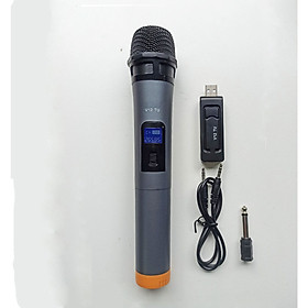 Bộ micro UHF dùng cho loa kéo , dàn âm thanh , hát karaoke V12 ( Hàng nhập khẩu )