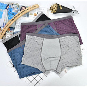 Hộp 4 quần sịp đùi Men thông hơi, thoáng khí kèm hộp