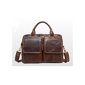 Cặp Da Nam Công Sở BHM8002C - Nâu Cà Phê (36 x 8 x 25 cm)