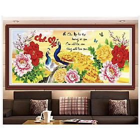 Mua Tranh thêu kín Cha mẹ VS8035  kích thước 110 x 50 cm
