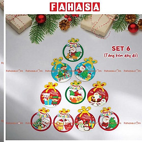 Set Dây Treo Gỗ - Trang Trí Giáng Sinh - Kèm Dây Đỏ - Bách Mộc 6