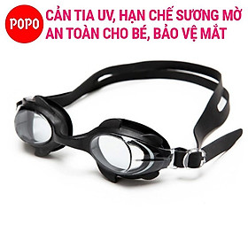 Kính bơi trẻ em với mắt kính cản tia UV POPO 1580 cho bé từ 3 tuổi bơi lội an toàn