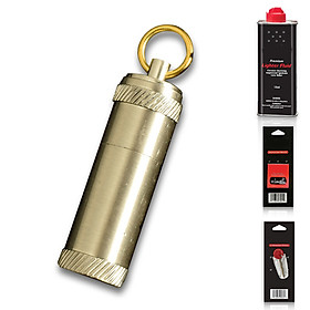 Mua Hộp Quẹt Bật Lửa Xăng Đá Kiêm Móc Khóa HY632 Thiết Kế Độc Lạ Nhỏ Gọn - Giao Màu Ngẫu Nhiên + Tặng Xăng Bấc Đá Chuyên Dụng Dùng Cho Bật Lửa