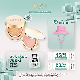 Bộ đôi Phiên bản mùa lễ hội  Phấn nước M.O.I Premium Baby Skin và Phấn má hồng M.O.I