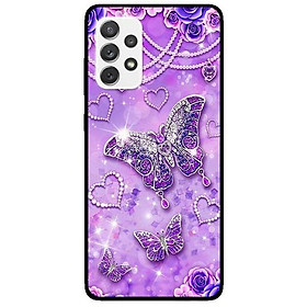 Ốp lưng dành cho Samsung Galaxy A32 - A52 - A72 - mẫu Bướm Hoa Xanh