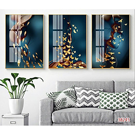 Tranh treo tường phòng khách mẫu bán chạy/3D gỗ Hàn Quốc chống mối mọt
