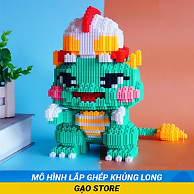 Bộ Mô Hình Đồ Chơi Lắp Ráp Xếp Hình 3D Nhân Vật Khủng Long