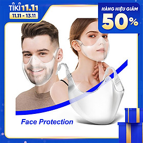 Khẩu trang trong suốt tái sử dụng bảo vệ ngăn ngừa bụi bẩn