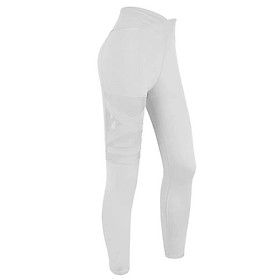 Phụ Nữ V Hình Chữ Thập Cao Cấp Tập Thể Dục Quần Legging Feamle Tập Luyện Lưới Chạy Huấn Luyện Quần Leggin Mujer Skinny Woga Quần - M