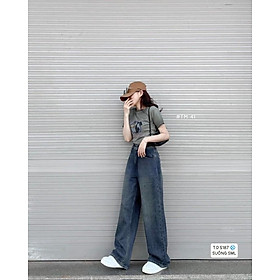 Quần Baggy Jean DOGA Q31. Chất Liệu Cotton Denim Thiết Kế Hàn Quốc Phong Cách Cá Tính