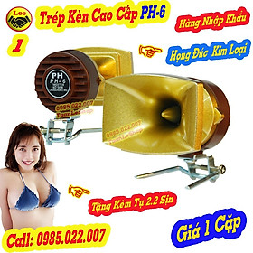 Mua 2 LOA TREBLE PH-6 KÈM CHÂN  TẶNG 2 TỤ 2.2 SỊN  HỌNG GANG ĐÚC MẠ VÀNG  TIẾNG RẤT HAY- HÀNG NHẬP CHẤT LƯỢNG