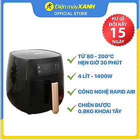 Mua Nồi chiên không dầu Ava AF358T 4 lít - Hàng chính hãng