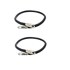 2 Pieces 5 AWG Gauge Battery Cable Wire for Solar Auto Marine Marine Black