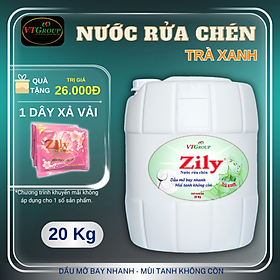 Nước rửa chén Zily can 20kg - Tặng 1 Dây xả vải Zily 10 gói