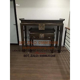 Mua ban thờ chung cư gỗ sồi nga sơn màu óc chó đẹp