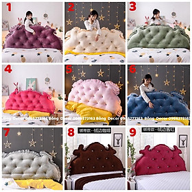 Mua Gối tựa đầu giường đính khuy mẫu hoàng gia cao cấp - Mẹ Min Shop