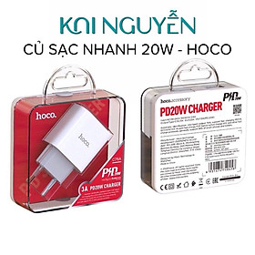 Củ Sạc Nhanh PD 20W HOCO Dành Cho iPhone, iPad - Hàng chính hãng