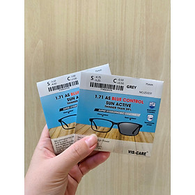 Tròng kính viscare siêu mỏng 1.71 cận/viễn/loạn đổi màu chống ánh sáng xanh chính hãng mắt kính OURESS