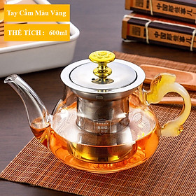 Mua Bình trà thủy tinh lõi inox 600ml sang trọng