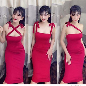 Đầm body cúp ngực cột dây 3 kiểu