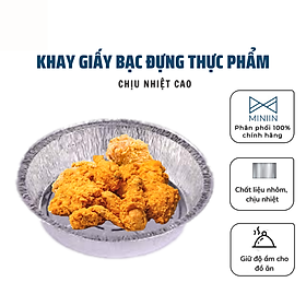 Khay Giấy Bạc, Khay Bạc Đựng Thực Phẩm Lót Nồi Chiên Không Dầu Chịu Nhiệt Cao - Hàng Loại 1 - Chính Hãng MINIIN